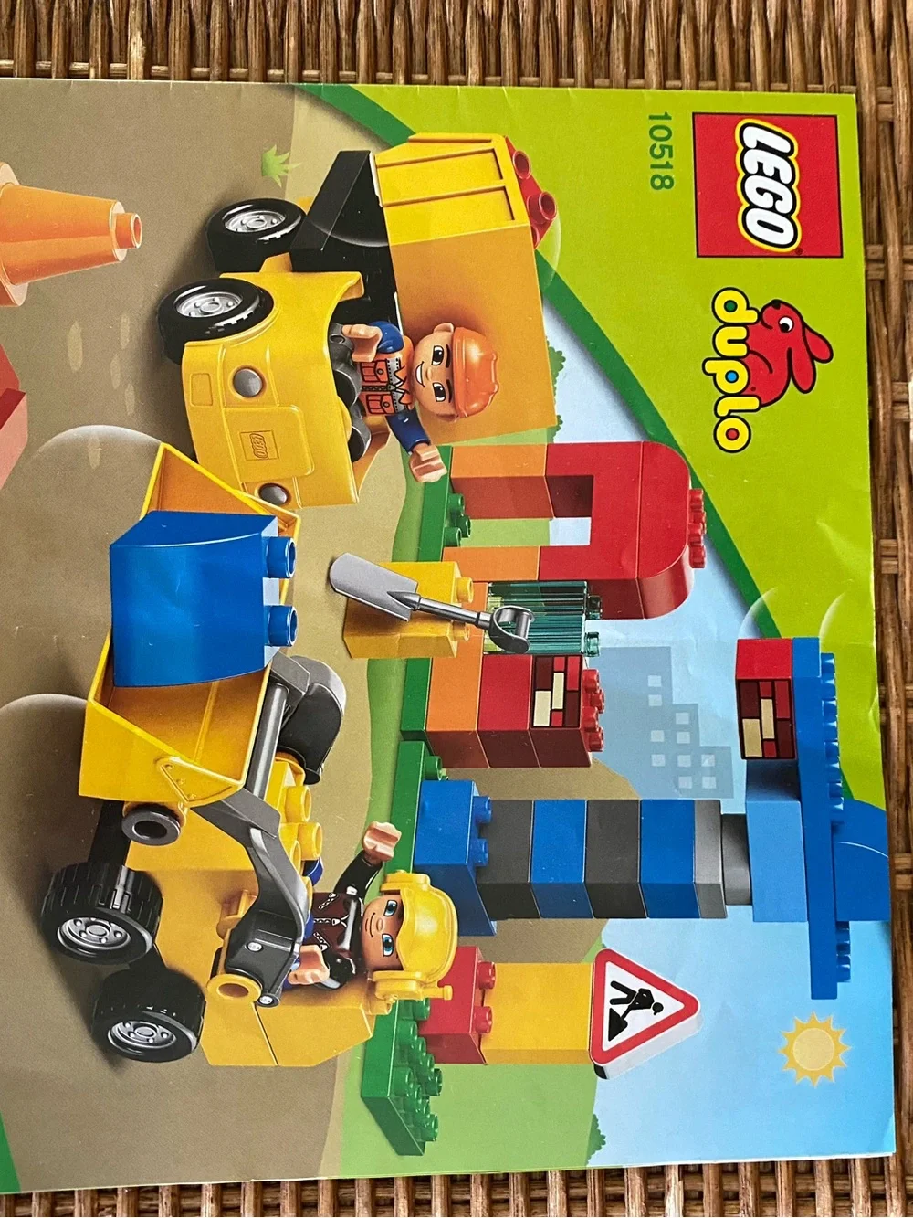 Lego Yellow & Blue Construction Vehicles Duplo Set